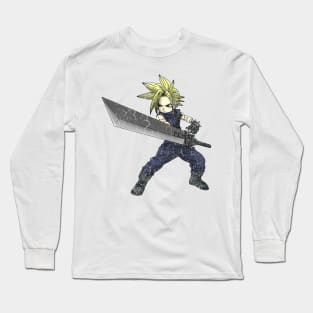 CLUD STRIFE NO KATANA Long Sleeve T-Shirt